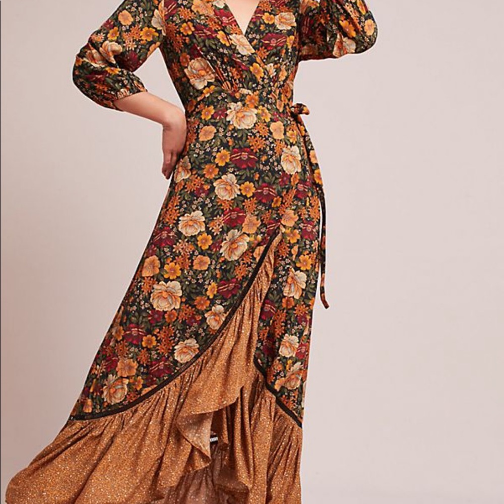 Anthropologie Farm rio wrap dress
